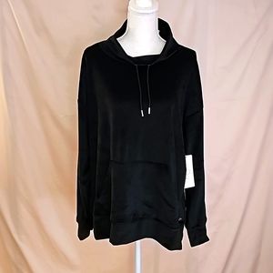 Jones New York Sport velour front pouch pullover sweatshirt NWT